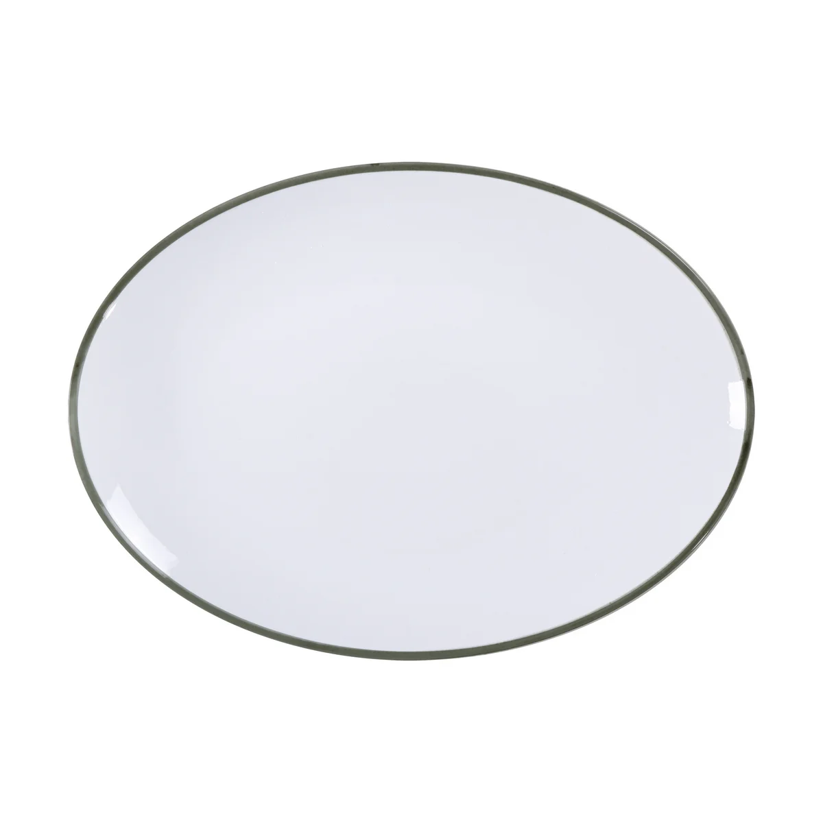 Travessa Oval Tramontina Jeri Verde em Porcelana 32x25 cm