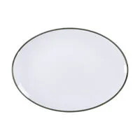 Travessa Oval Tramontina Jeri Verde em Porcelana 32x25 cm