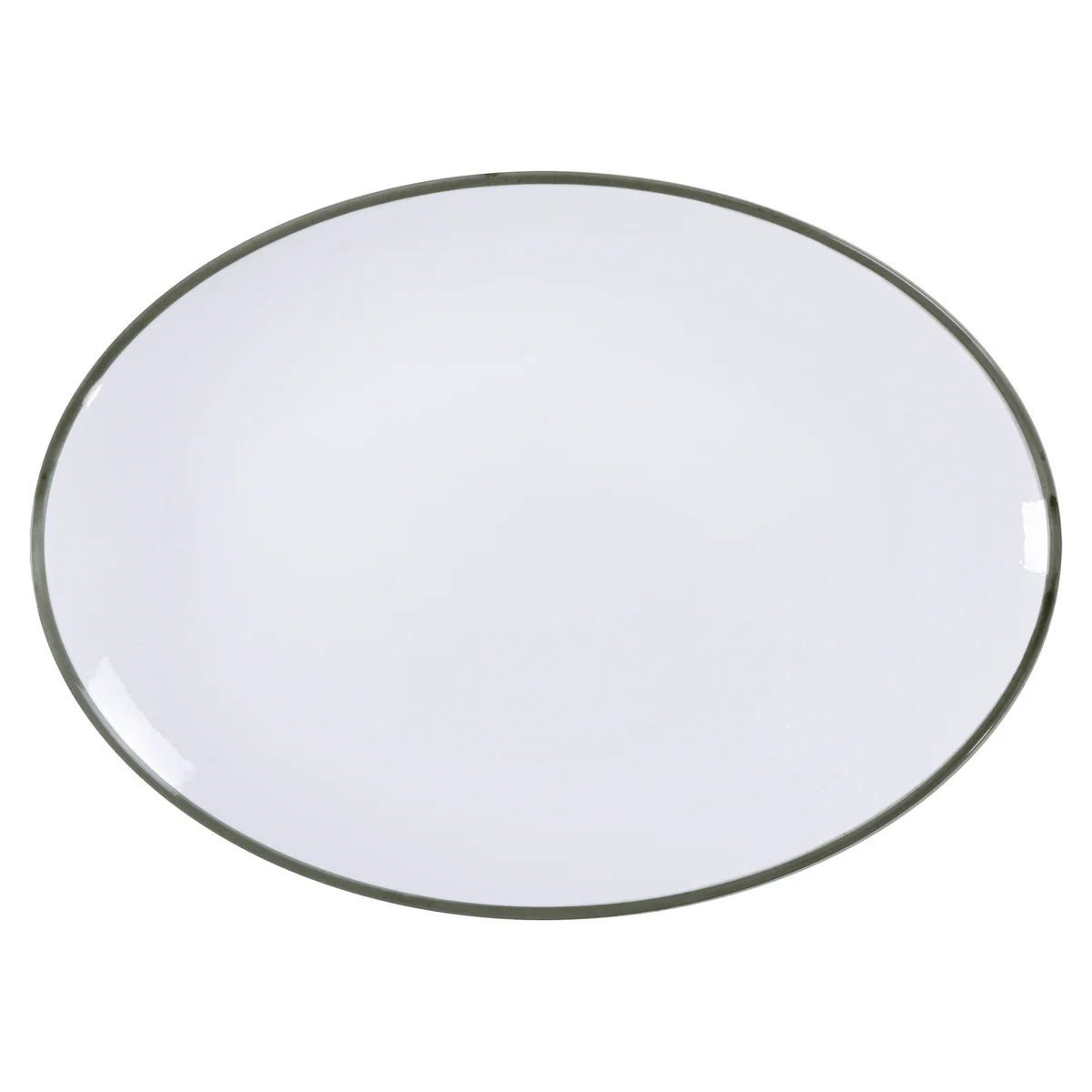 Travessa Oval Tramontina Jeri Verde em Porcelana 40 cm