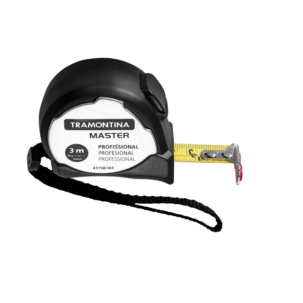 Trena Profissional Tramontina MASTER com Ponta Magnética e Corpo em Aço Inox 3 m