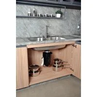 Triturador de Resíduos Alimentares Tramontina para Cubas ou Pias com Furação para Válvula de 4 1/2" com Potência de 0,75 HP 127 V