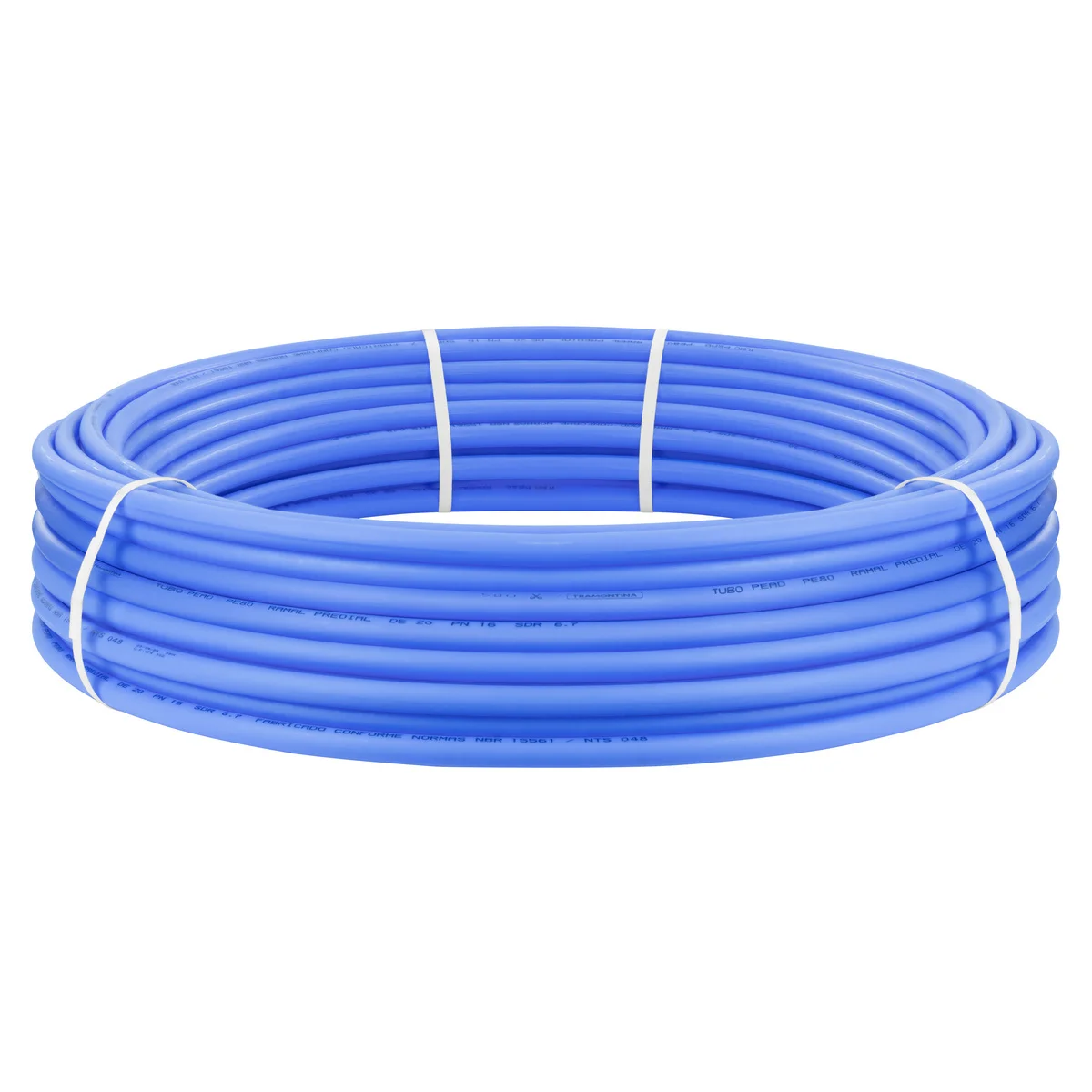 Tubo de PEAD Tramontina 1 camada, DE 20 SDR 6,7 PN 22 bar esp. 3,0 mm 25 m
