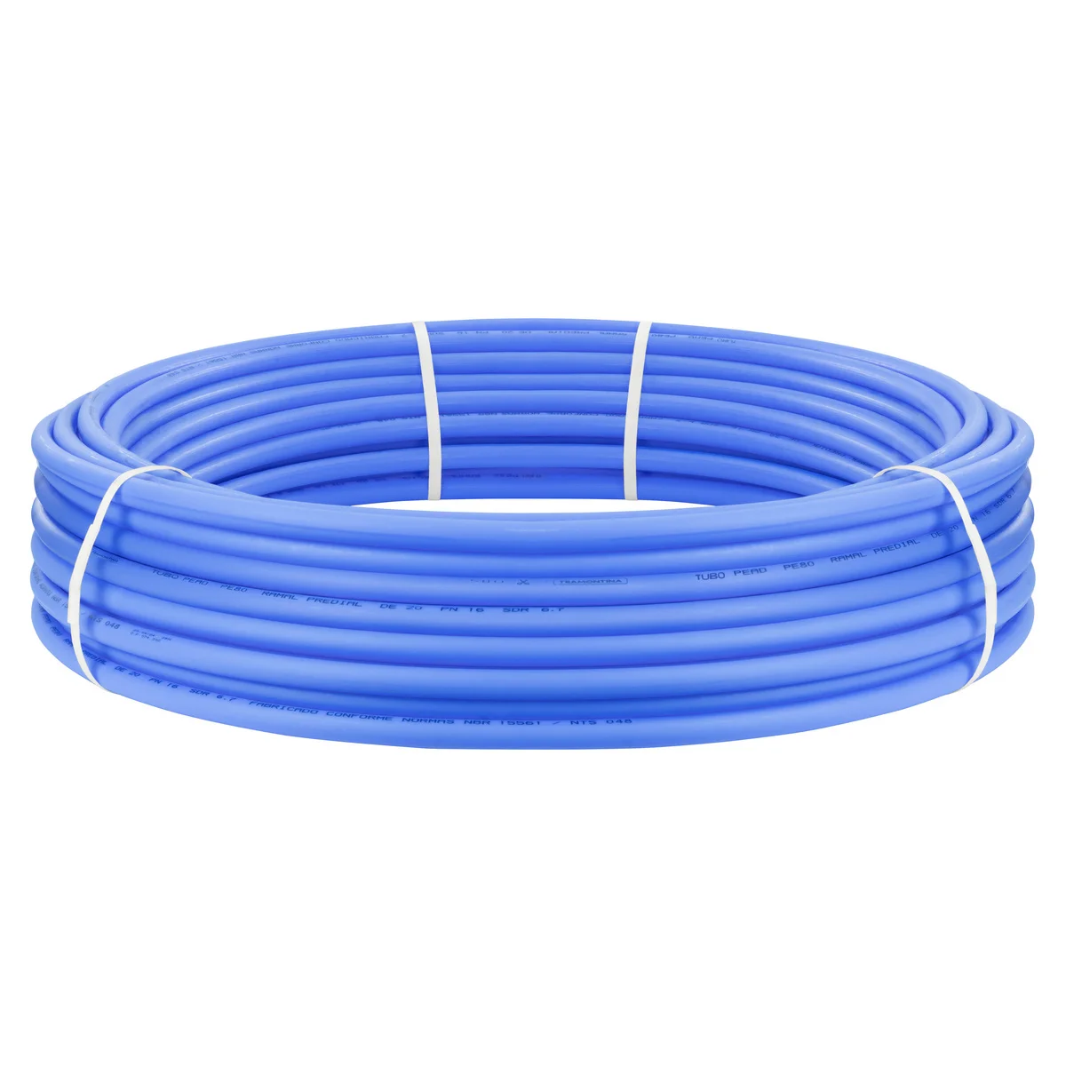 Tubo de PEAD Tramontina 1 camada, DE 20 SDR 8,7 PN 16 bar esp. 2,3 mm 25 m
