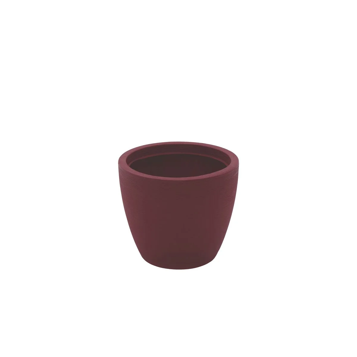 Vaso Tramontina Asteca ECO em Polietileno I''m Green Bio-Based Marsala com Prato 32 cm