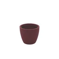 Vaso Tramontina Asteca ECO em Polietileno I''m Green Bio-Based Marsala com Prato 32 cm
