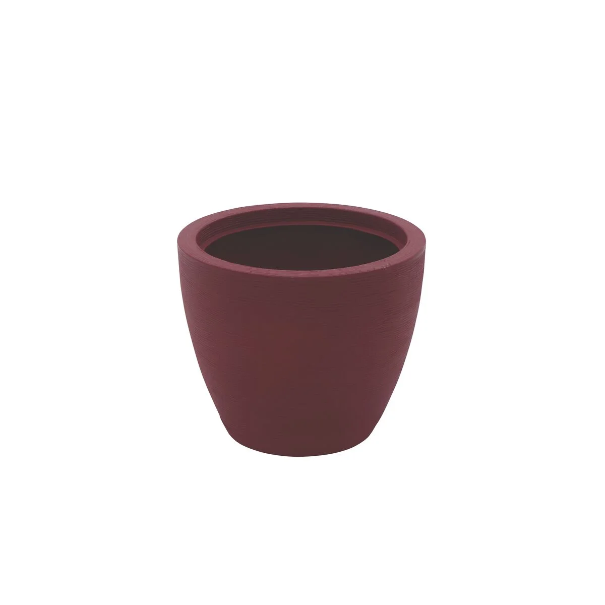 Vaso Tramontina Asteca ECO em Polietileno I''m Green Bio-Based Marsala com Prato 38 cm