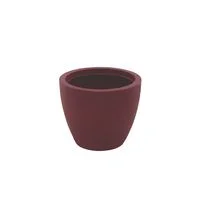 Vaso Tramontina Asteca ECO em Polietileno I''m Green Bio-Based Marsala com Prato 38 cm