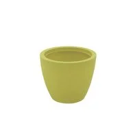 Vaso Tramontina Asteca ECO em Polietileno I''m Green Bio-Based Verde com Prato 38 cm