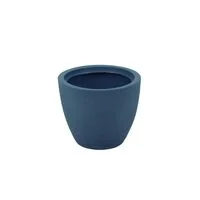 Vaso Tramontina Asteca em Polietileno Azul Turquesa com Prato 38 cm