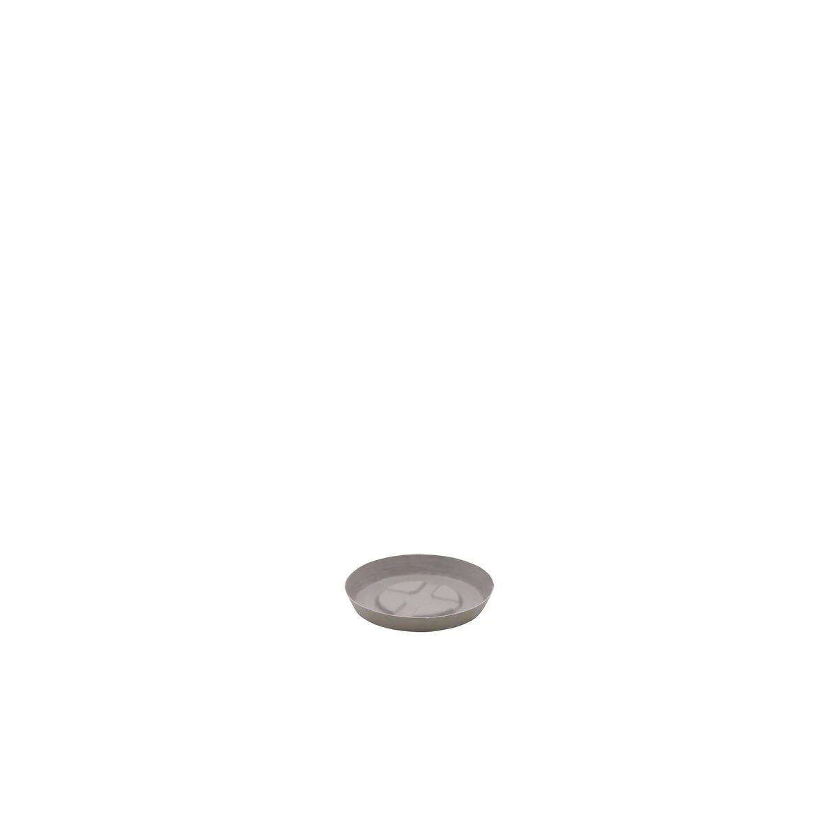 Vaso Tramontina Asteca em Polietileno Concreto com Prato 24 cm