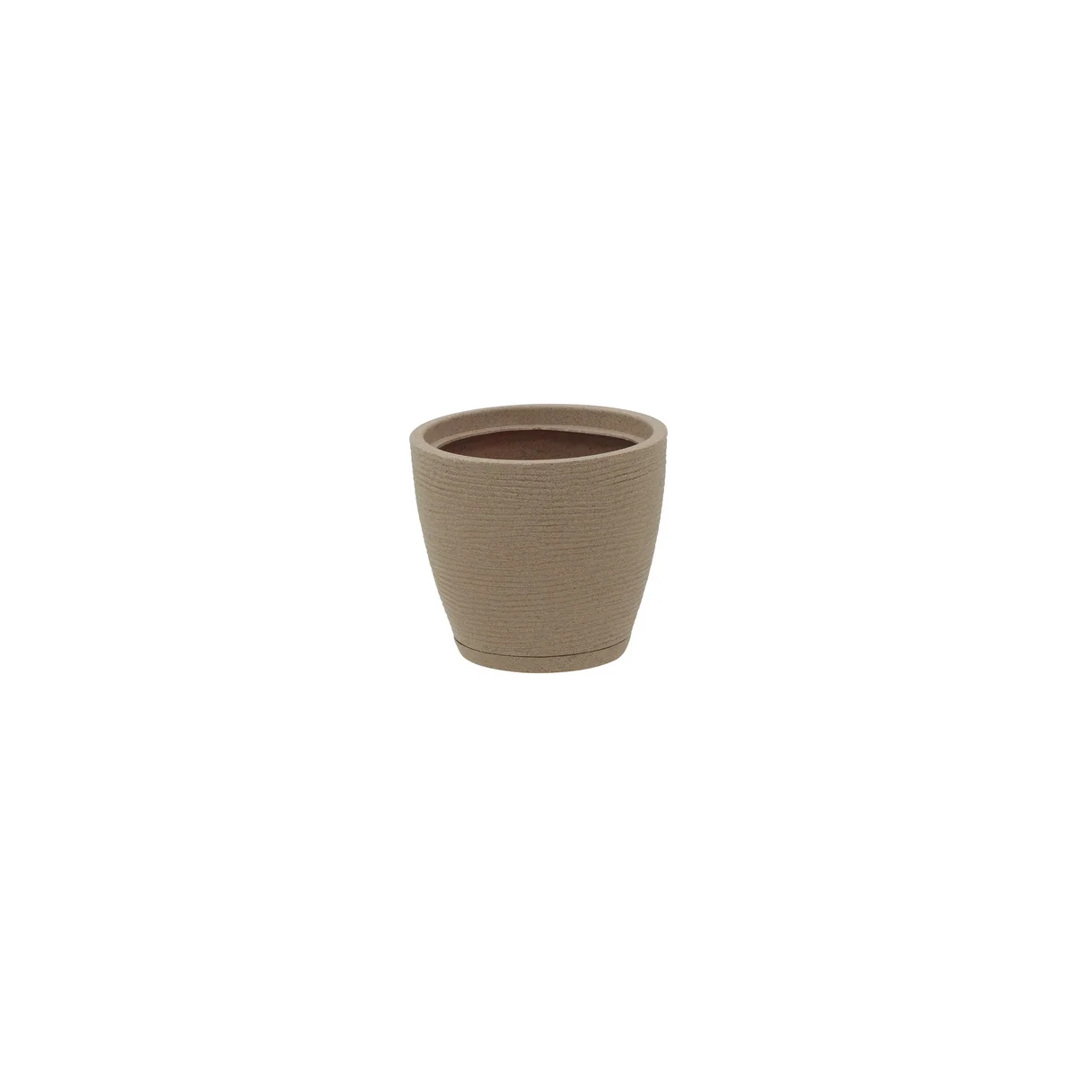 Vaso Tramontina Asteca em Polietileno Granito Areia 15,5 cm