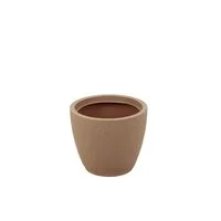 Vaso Tramontina Asteca em Polietileno Granito Areia com Prato 32 cm