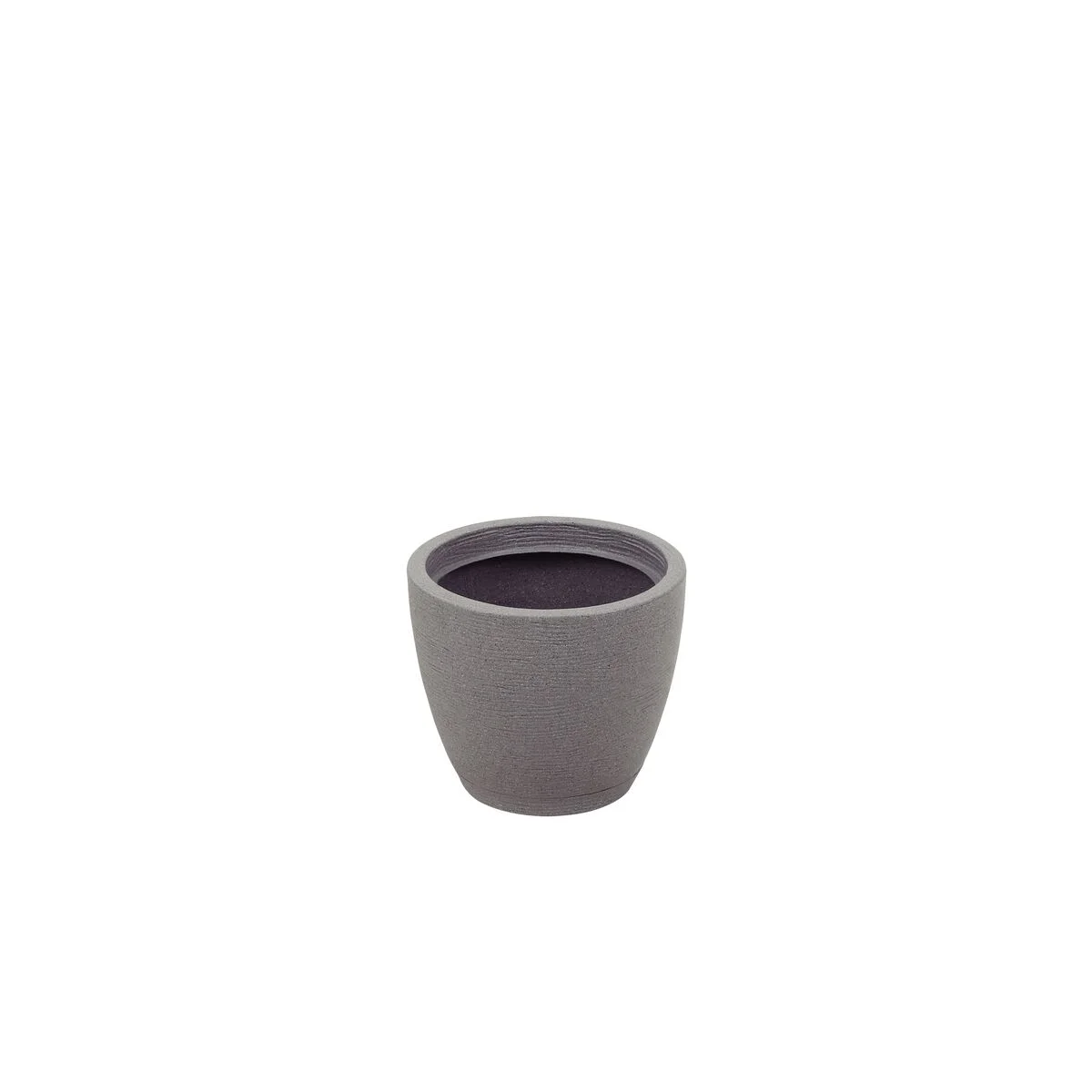 Vaso Tramontina Asteca em Polietileno Granito Pedra com Prato 24 cm