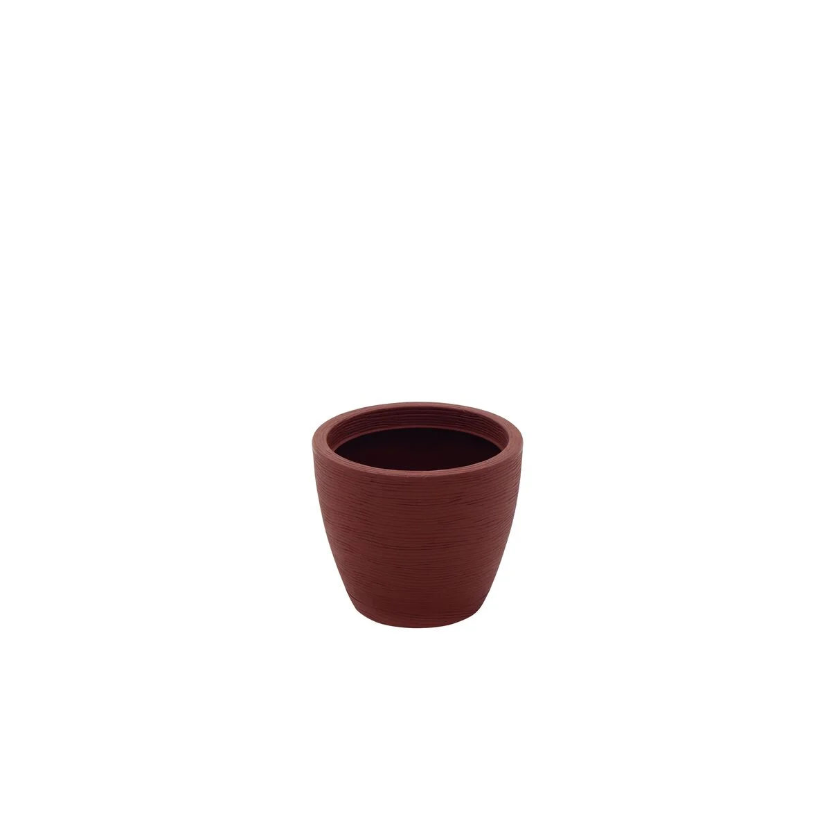 Vaso Tramontina Asteca em Polietileno Marrom com Prato 24 cm