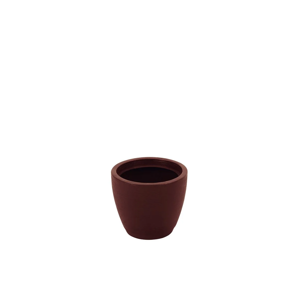 Vaso Tramontina Asteca em Polietileno Terracota com Prato 24 cm