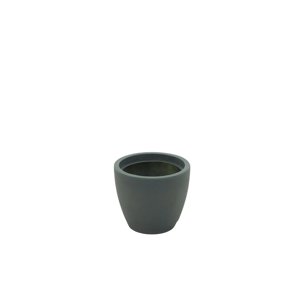 Vaso Tramontina Asteca em Polietileno Verde Sálvia com Prato 24 cm