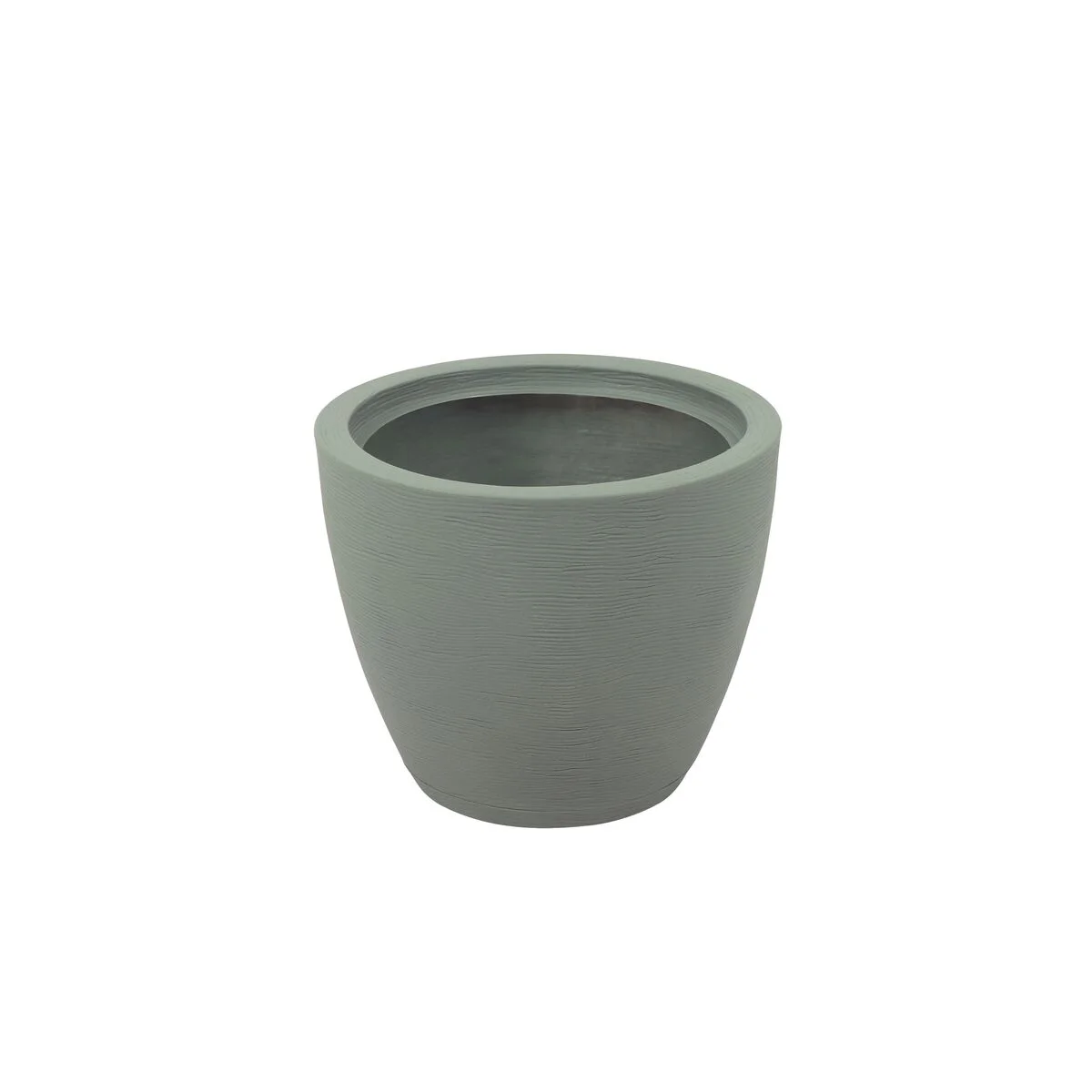 Vaso Tramontina Asteca em Polietileno Verde Sálvia com Prato 38 cm
