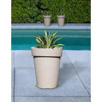 Vaso Tramontina Gipsy em Polietileno Concreto 90 cm