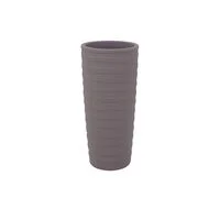 Vaso Tramontina Grego em Polietileno Concreto 80 cm