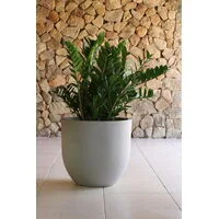 Vaso Tramontina Laos em Polietileno Concreto 45 cm