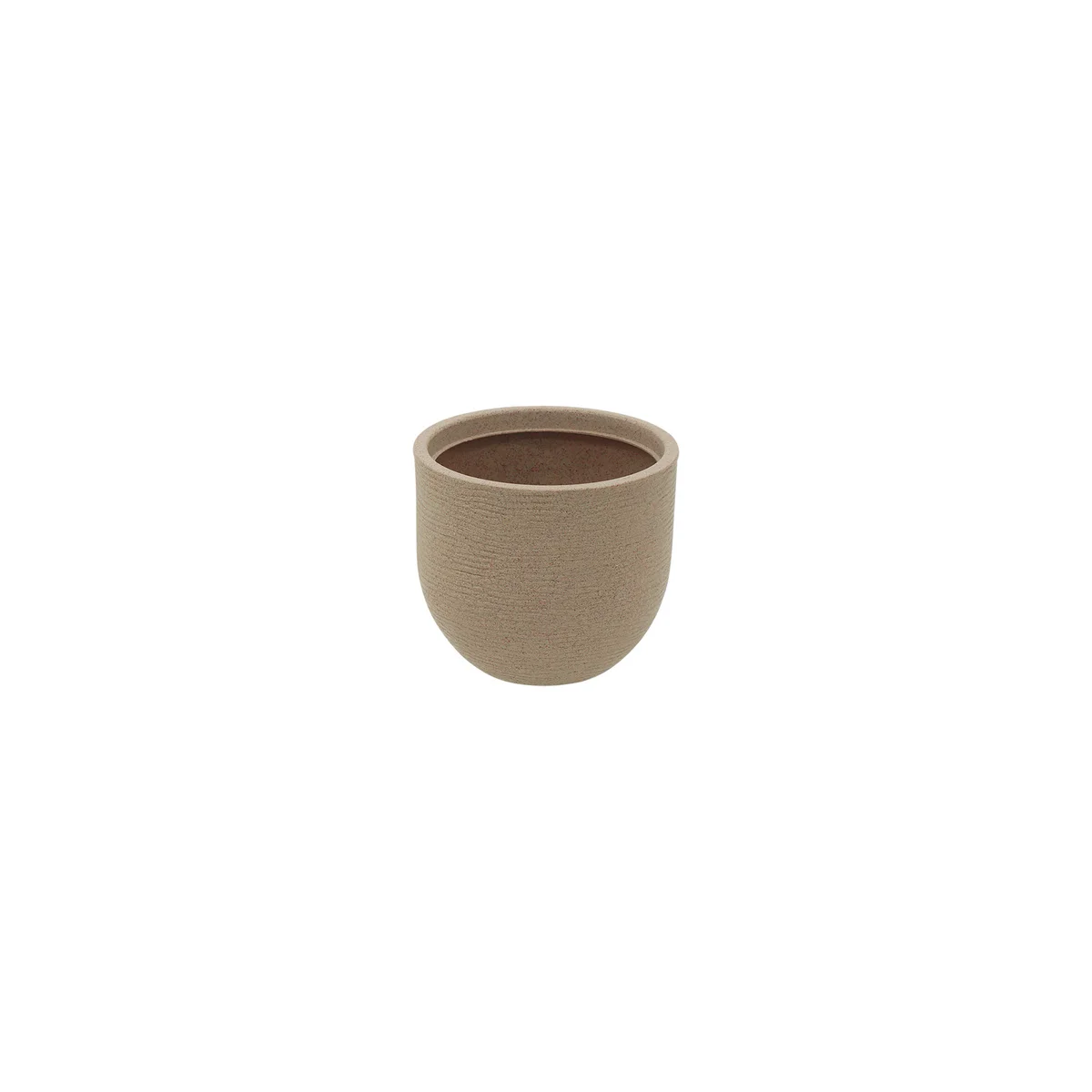 Vaso Tramontina Laos em Polietileno Granito Areia 15,5 cm