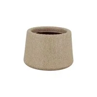 Vaso Tramontina Lótus em Polietileno Granito Areia 8,5 cm