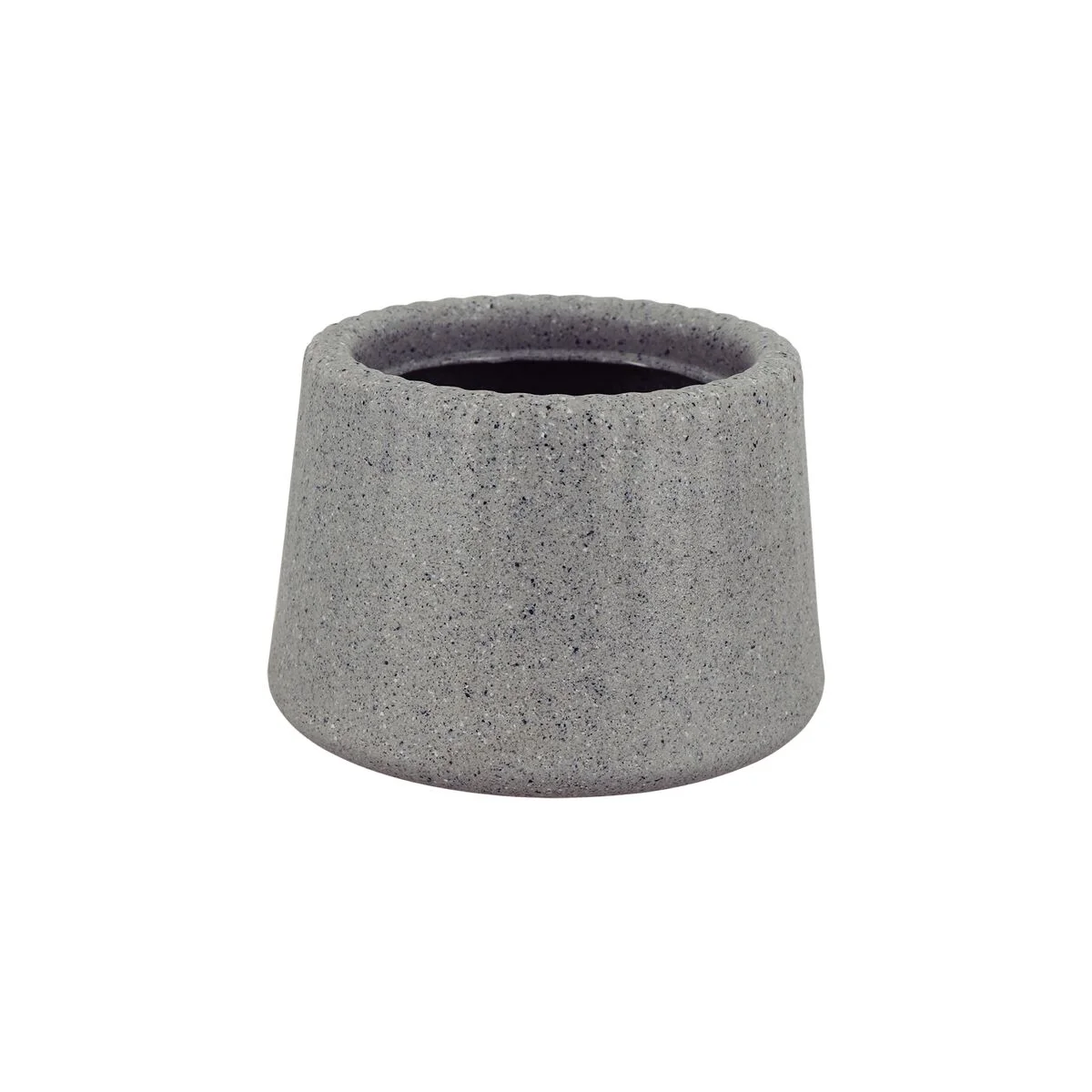 Vaso Tramontina Lótus em Polietileno Granito Pedra 8,5 cm
