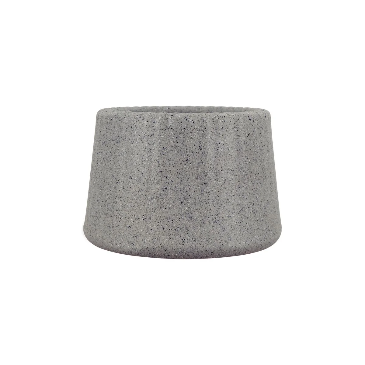 Vaso Tramontina Lótus em Polietileno Granito Pedra 8,5 cm