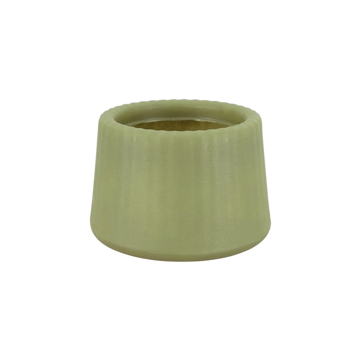 Vaso Tramontina Lótus em Polietileno Verde Oliva 8,5 cm