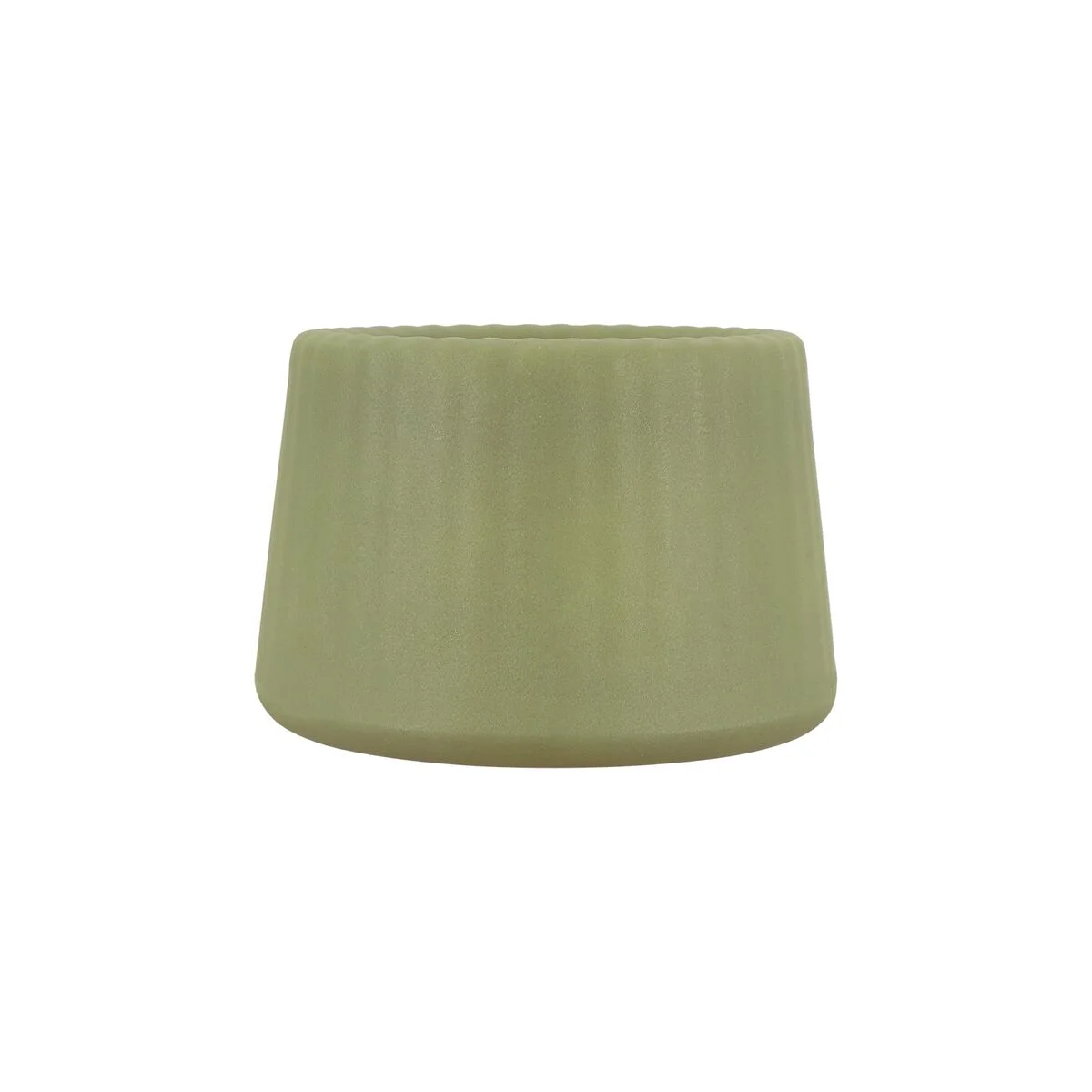 Vaso Tramontina Lótus em Polietileno Verde Oliva 8,5 cm