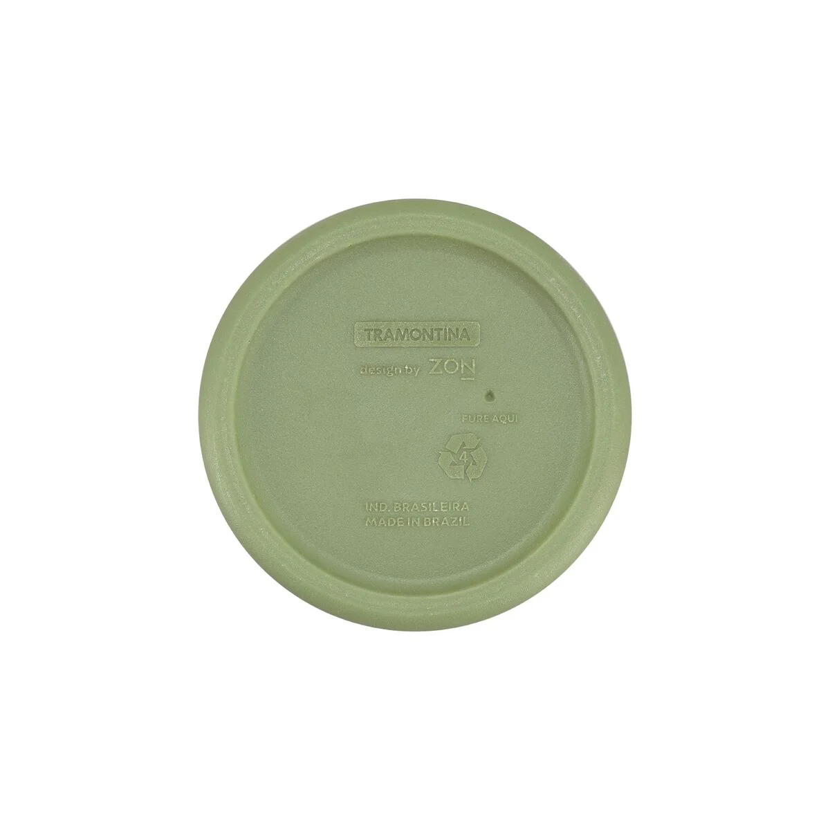 Vaso Tramontina Lótus em Polietileno Verde Oliva 8,5 cm