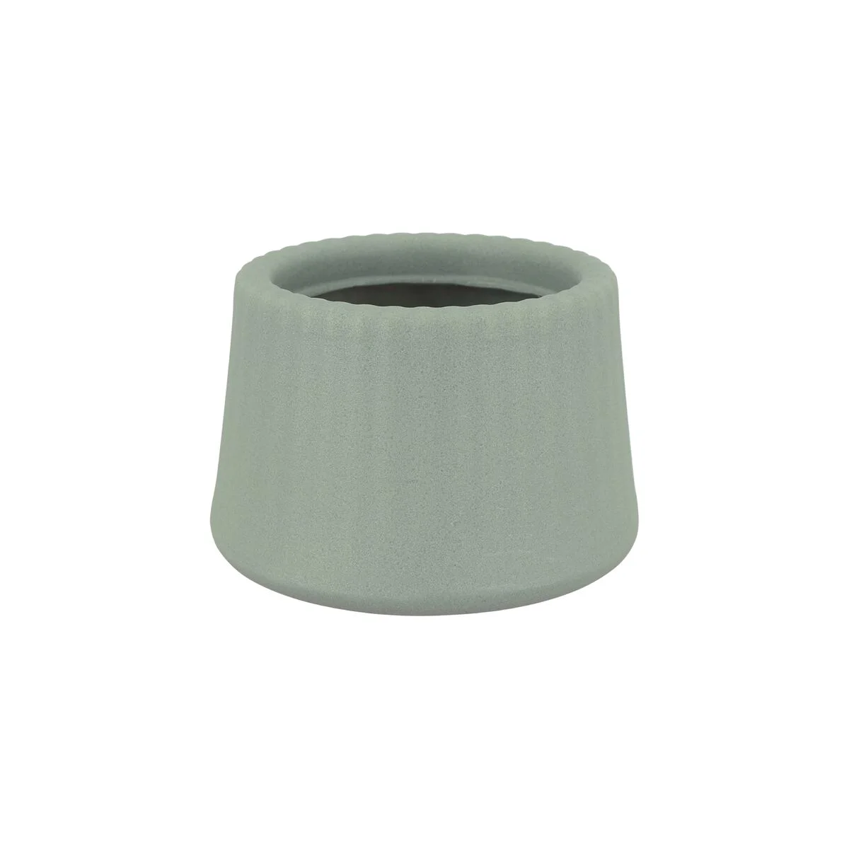 Vaso Tramontina Lótus em Polietileno Verde Sálvia 8,5 cm