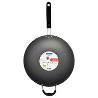 Wok Tramontina Loreto em Alumínio com Revestimento Interno Antiaderente Starflon Max com Cabo Baquelite Vermelha 36 cm 6 L