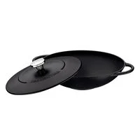 Wok Tramontina Trento em Ferro Esmaltado com Revestimento Interno em Antiaderente Starflon Excellent 32 cm 5 L