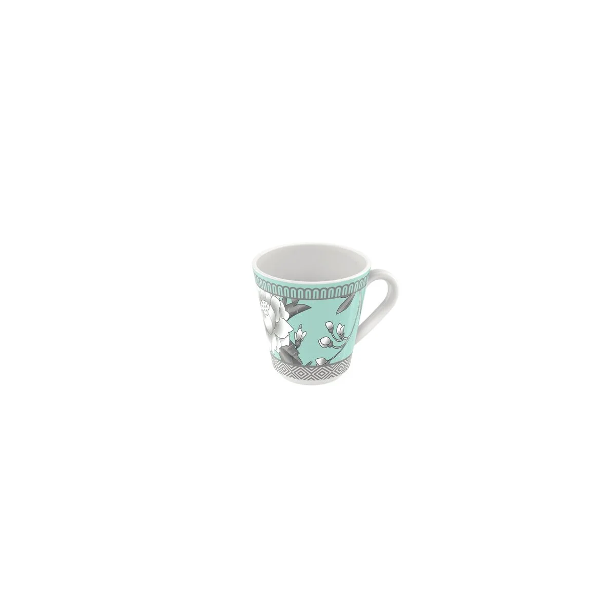 Xícara Café Tramontina Helen em Porcelana Decorada 70 ml