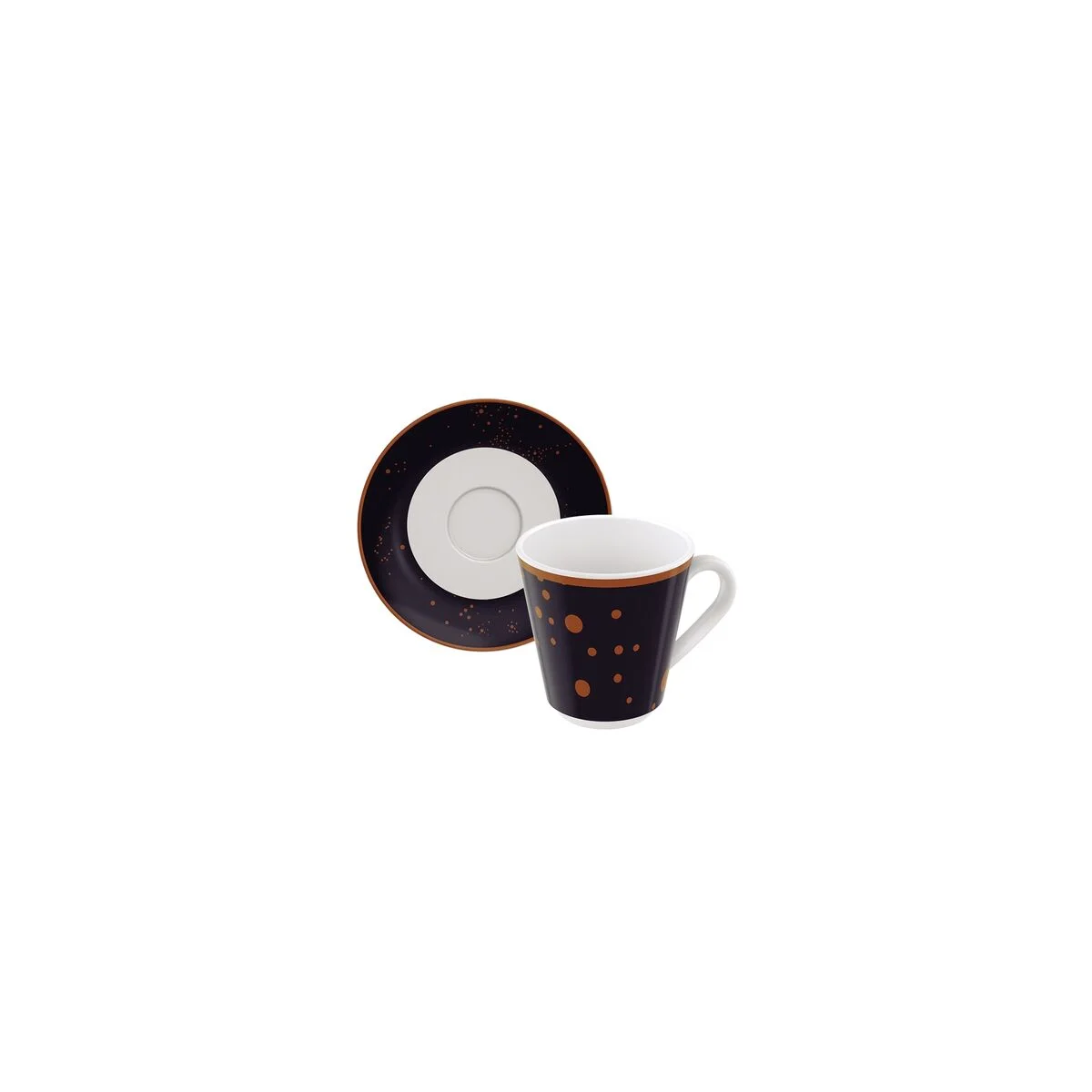 Xícara Café Tramontina Valentina em Porcelana Decorada 70 ml 2 Peças